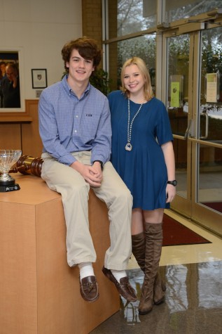 Wittiest: Josh Pound and Ainsley Smith  (photo courtesy of Mr. Hubert Worley)