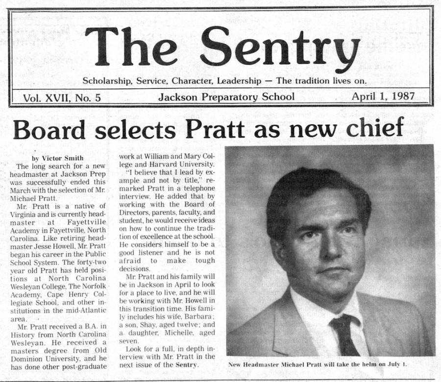 FROM THE ARCHIVE: Vol. XVII, No. 5 (April 1987) - "Board selects Pratt as new chief"