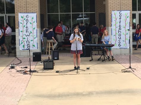 Students recited poetry for the audience in between musical performances.