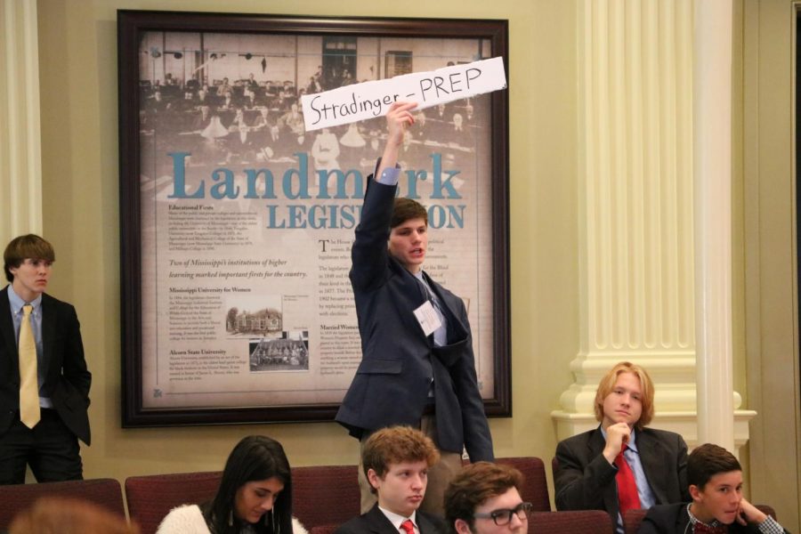 Youth Leg participants argue, vote, and legislate