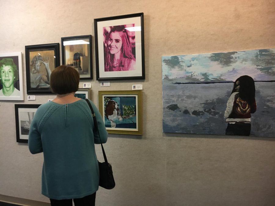 Seniors showcase artwork in Prep’s art gallery