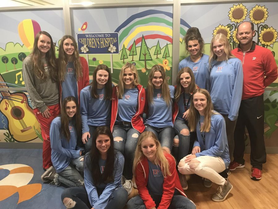 Varsity basketball girls spread joy at childrens hospital