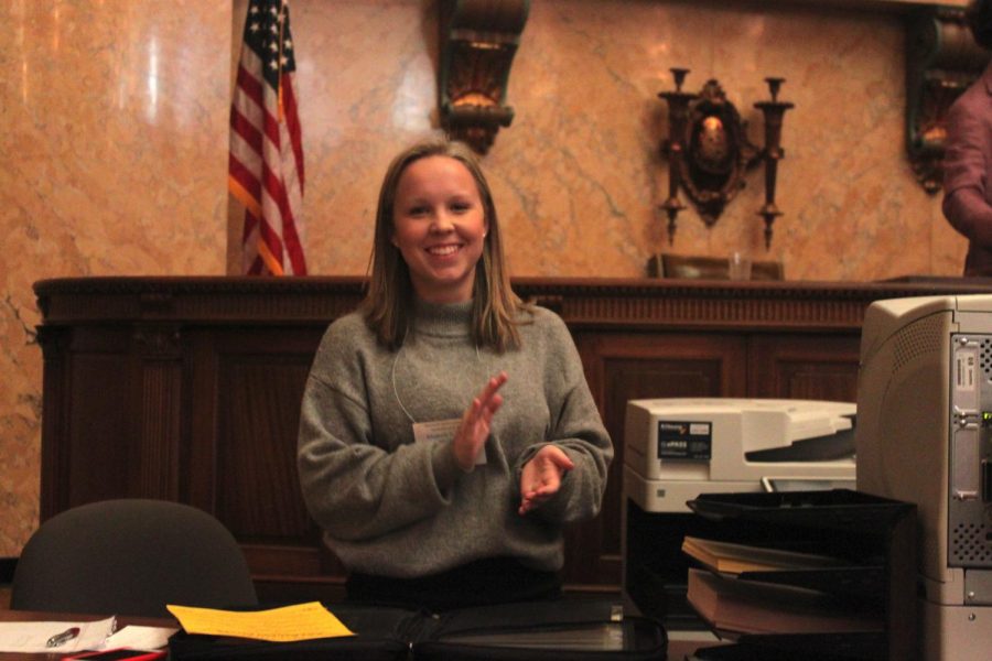 Junior Elizabeth Downing was elected Speaker of the House for the 2019 session. 