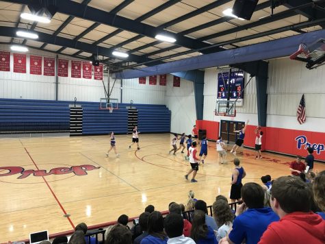 The students take their teachers to school in student vs. faculty game