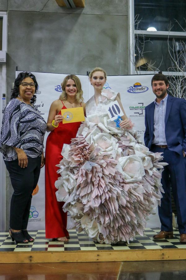 Student artist wins again with unique dress