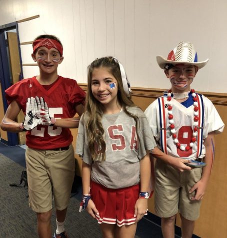 Youngest students win “USA” dress-up competition