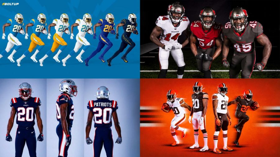NFL teams raise eyebrows with new uniforms