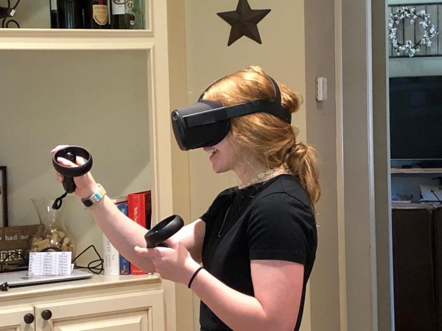 Students test virtual-reality physics classroom from home
