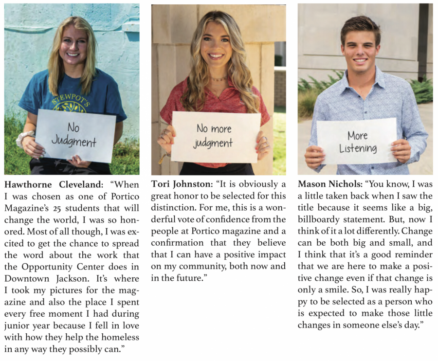 3 seniors named “25 students who will change the world”