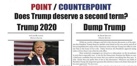OPINION: Point/Counterpoint - Does Trump deserve a second term?