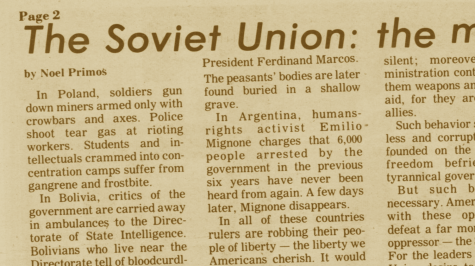 FROM THE ARCHIVES (Vol. XII, No. 4 - Feb. 17, 1982): The Soviet Union: the most dangerous tyrant